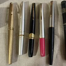 PARKER SHEAFFER パイロット 等 万年筆 CROSS ZEBRA 等 ボールペン 計15本 まとめ 現状品_画像2