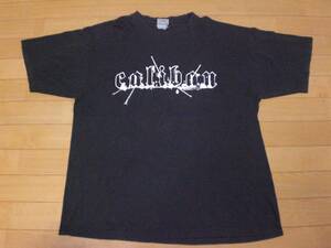 当時物 ビンテージ CALIBAN キャリバン Tシャツ HEAVEN SHALL BURN ARK ANGEL NYHC MORNING AGAIN SHADOWS FALL SLAYER ALL OUT WAR