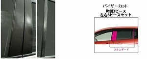 【送料無料】ハセプロ カーボンピラー（バイザーカットタイプ/CPMA-Ｖ21GU) ガンメタ/ 6Pセット★MAZDA プレマシー CR3W (H17/2～H19/8)