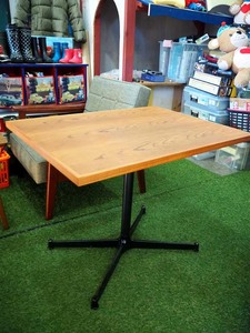 美品！◆greeniche original furniture / グリニッチ オリジナル ファニチャー Cafe Table チーク天板 カフェテーブル◆