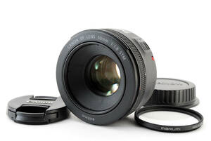 ■美品■ キャノン Canon EF50mm F1.8 STM 単焦点レンズ 【レンズフィルター付】 #407054
