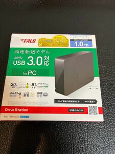 BUFFALO 外付けハードディスク　HD-LC1.0U3-BK