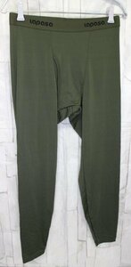 15 01321 * Lapasalapasa warm inner trousers under front opening men's M green 1 sheets [ outlet ]