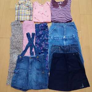 110cm11着まとめ売り*GAP*H&M*OLD NAVY*女の子*子供キッズジュニア*長袖シャツ*カーディガン*ワンピース*スカート*パンツ*長ズボン*