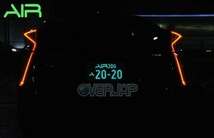 【当社在庫有り(当日・翌営業日出荷可能)】 AIR LED 字光式 ナンバープレート 2枚セット トヨタ エスティマハイブリッド 送料無料 3年保証_画像2