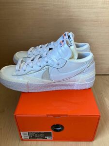 GW限定タイムセール　28.5cm sacai ×Nike Blazer Low White Patent サカイ ブレザー　