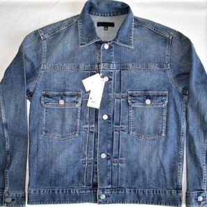 ★新品 廃盤品 2020年 UNIQLO ユニクロ デニムジャケット M 63.BLUE ストレッチ性 コーンデニム社のデニムを使用 ボックスシルエット 2nd★