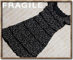 ☆FRAGILE　フラジール　水玉ティアードワンピース　黒☆