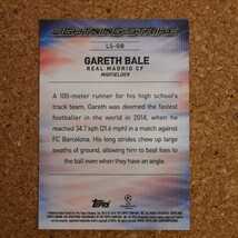 topps chrome Gareth Bale トップスクローム ガレス・ベイル レアルマドリード ウェールズ Lightning strike refractor_画像2