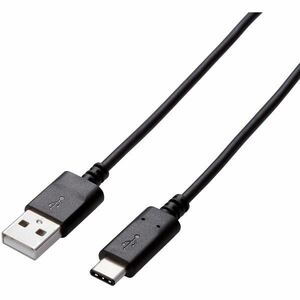 エレコム ELECOM U2C-AC20NBK [USB2.0ケーブル A-Cタイプ USB2.0正規認証品 2.0m ブラック]　未使用品　《送料無料》