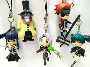 未使用 D.Gray-man マスコットストラップ 全5種 コンプリート フルコンプ アレン・ウォーカー 神田ユウ ラビ リナリー・リー 千年伯爵 