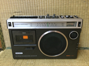 ☆当時物　SONY ソニー　CF-1980Ⅱ CF-1980 Ⅱ ラジカセ　カセットレコーダー　STUDIO レトロ　ラジオカセット　ジャンク☆