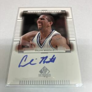NBA 2000 UD SP Top Prospects auto Calvin Booth