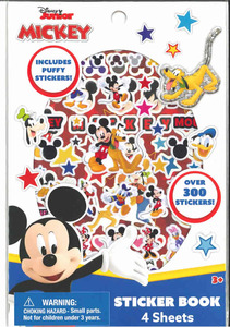 Disney (ディズニー) Mickey Mouse (ミッキーマウス) プックリシール入り ステッカー シール