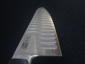 9寸　刃長 275㎜　牛刀 包丁　片面ディンプル加工　シェフナイフ　全長413㎜　日本製　本職用　料理人　Japan　chefknife