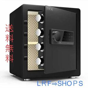 40cm black safe urgent key numeric keypad type A4 file correspondence shelves attaching made of metal anti-theft crime prevention home use business use oscillation alarm wall attaching anchor bolt attaching 