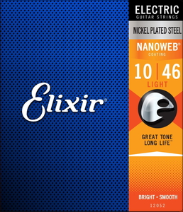 Elixir エリクサー エレキギター弦 NANOWEB Light .010-.046 #12052