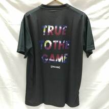 【中古・未使用品】スポルディング プラシャツ Tシャツ タイダイ ベルベット L ブラック SMT210150 メンズ SPALDING_画像3