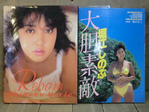 堀江しのぶ写真集 2002年『Reborn』 音楽専科社 　1986年『大胆素敵』 リイド社 ２冊セット　E12746