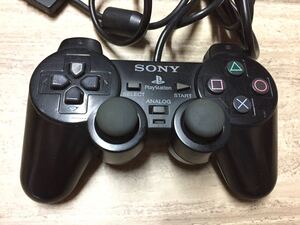 ★動作品即決★PS2 SONY純正品 コントローラー デュアルショック2 ブラック1