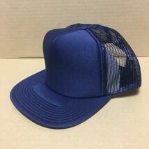 OTTO フラットバイザー メッシュキャップ ネイビー 紺色 NAVY オットー CAP アメカジ 帽子 ミリタリー USA アメリカ 無地 野球帽@_画像1