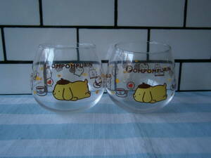 **** Pom Pom Purin *.... glass * tumbler * tableware *2019* Sanrio * most lot * not for sale ****