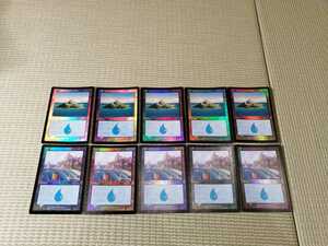 MTG 【日本語】【Foil】《島/Island》(336)(337)[ODY] 土地 5枚ずつ×2 10枚