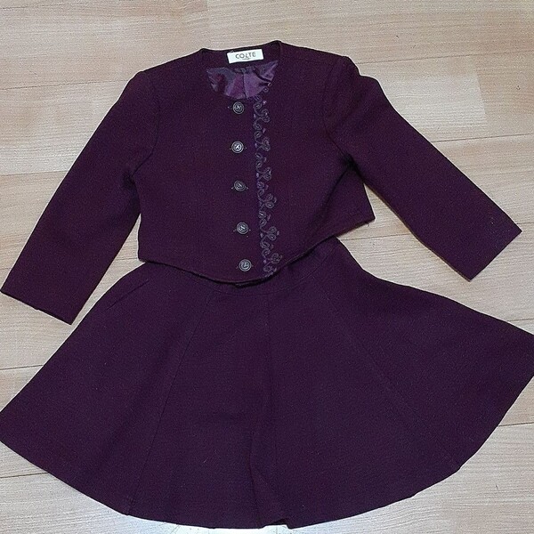 フォーマルスーツ 卒園式 お受験 セットアップスーツ 120 秋冬 卒園式 結婚式 発表会衣装 入園式 入学式 キッズ 子供服