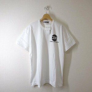 【新品 訳あり】CDG コムデギャルソン 半袖ロゴTシャツ XL ホワイト 白 COMME des GARCONS