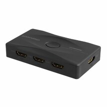 HDMIセレクタ 双方向対応 4K対応3ポート HDCP2.2 グリーンハウス GH-HSWK3-BK/0083/送料無料_画像1