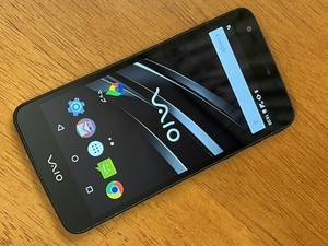 VA-10J VAIO Phone ブラック SIMフリー スマホ 日本通信 Android 本体 