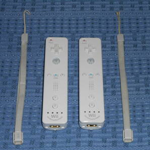Wiiリモコンプラス(Wiiモーションプラス内蔵)２個セット ストラップ付き 白(shiro ホワイト)２個 RVL-036 任天堂 Nintendo