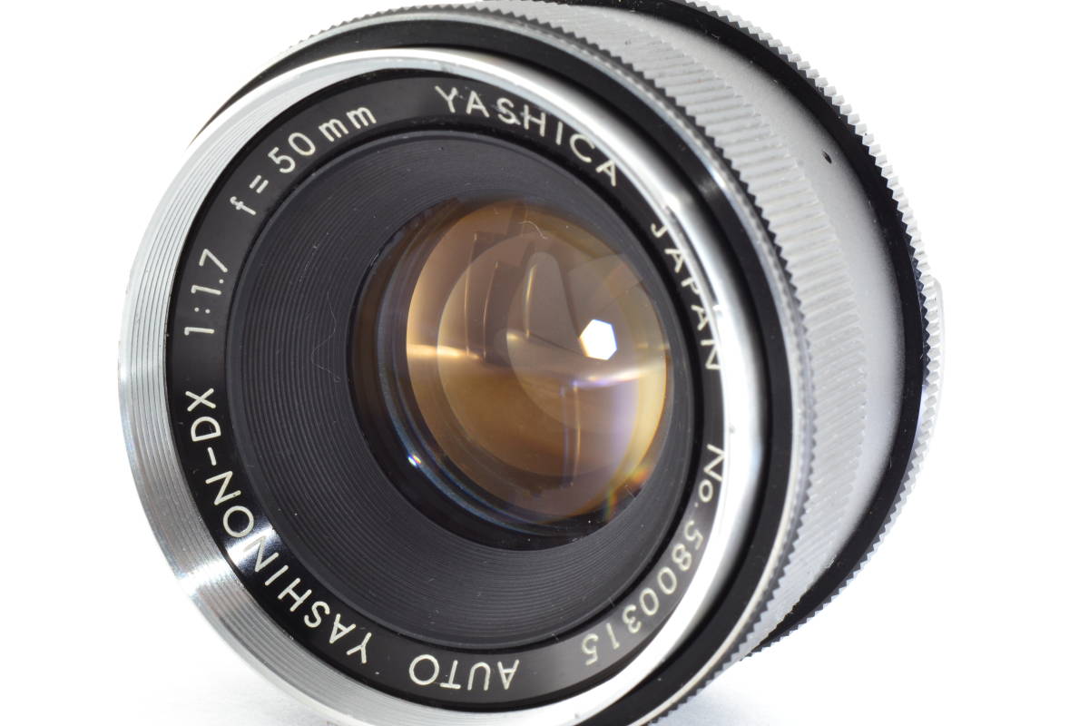 【高額売筋】 ◎フレア◎YASHICA YASHINON-DX 50mm F1.7 L374 レンズ(単焦点)