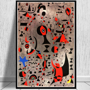 G267 ジョアンミロ Joan miro キャンバスアートポスター 50×70cm イラスト インテリア 雑貨 海外製 枠なし C