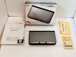 ★本体新品未使用 任天堂 ニンテンドー 3DS LL 本体 シルバーブラック SPR-001 SILVER BLACK 3DSLL 完品 送料無料★★