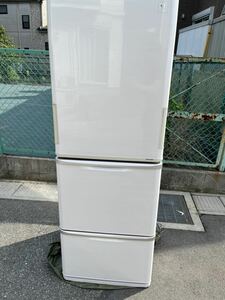 2015年製 SHARP シャープ プラズマクラスター 350L 自動製氷機能付 3ドア 冷凍冷蔵庫【SJ-PW35A-C】両開き 動作確認済