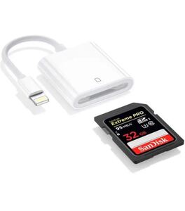SD カードリーダー Lighting用 SDカードカメラリーダー