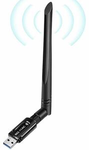 【2022新版】WiFi 無線LAN 子機 1300Mbps USB3.0 WIFIアダプター 5.8G/2.4Gデュアルバンド5dBi高速通信13個放熱穴