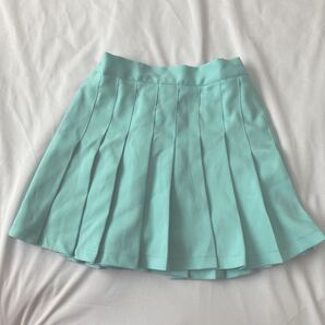 ミントグリーン☆プリーツミニスカート