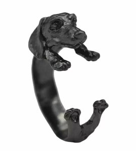 LHH1013★サイズ調節可能 犬型の指輪 指輪 リング アクセサリー 亜鉛合金 クール 犬 ドッグ