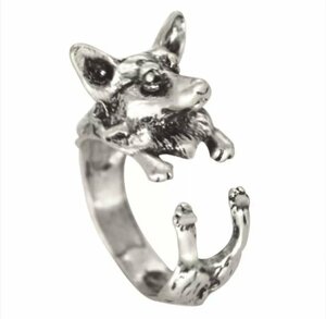 LHH1015★サイズ調節可能 犬型の指輪 リング 犬 ドッグ 指輪 アクセサリー 亜鉛合金 クール