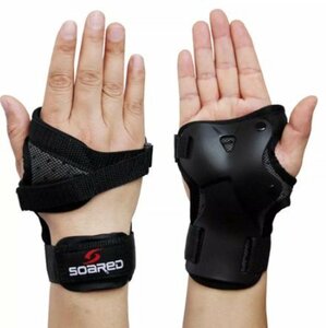 cjx453* hand guard soft hand pad wrist protector impact absorption gloves roller skate for sport horse riding protector 