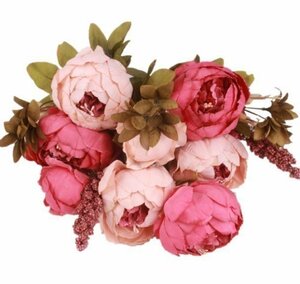 hzh343* artificial flower silk flower pink large wheel antique manner ... medicine rose art flower bouquet bouquet arrangement also 