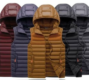HSM664* новый товар осень-зима жилет мужской с хлопком лучший с хлопком пальто стеганый пальто для мужчин и женщин с капюшоном . зимний костюм осень-зима L-4XL