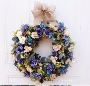 lyw532* flower lease human work artificial flower .. ornament flower wheel stylish interior Home party equipment ornament simple elegant 