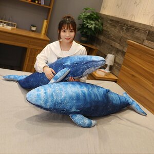 PYD723★ クサイズビッ 110cm シロクジわナガスふわ ぬいラ ふぐるみ ▲ 抱き枕 巨大 クジラ ぬいぐるみ 動物 枕 