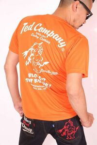 テッドマン TEDMAN ドライTシャツ オレンジ【Lサイズ】吸汗速乾 半袖 TDRYT-100 エフ商会 アメカジ メンズ
