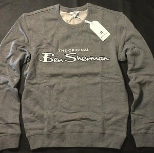  genuine article regular * Ben car - man * sweatshirt Crew sweat . gray #S# new goods 