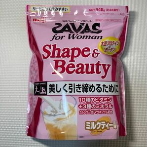 SAVAS for Woman Shape&Beauty ザバス　フォーウーマン　シェイプ&ビューティ ミルクティー風味　945g