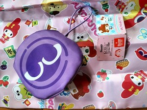 ぷよぷよ × サンリオ コラボ エコバッグ 収納ぷよ紫色付き